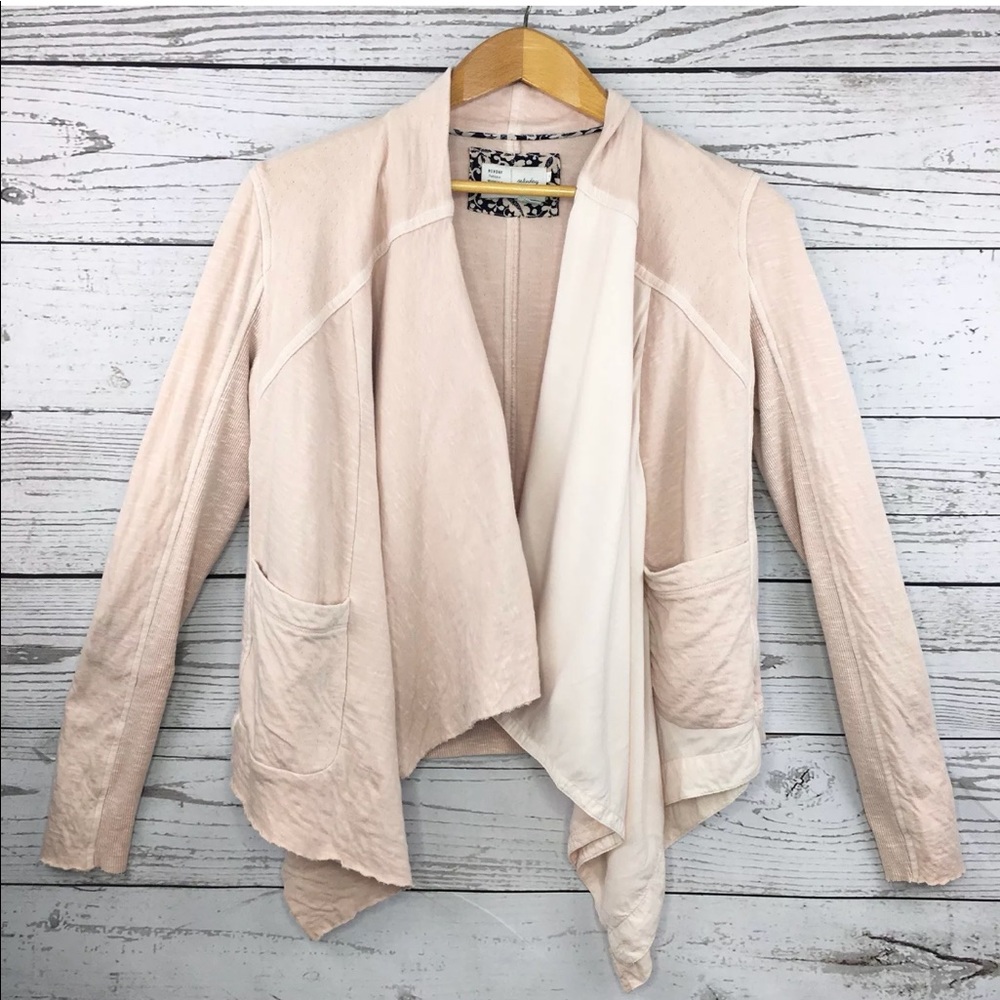 Saturday Sunday Anthropologie pink cardigan